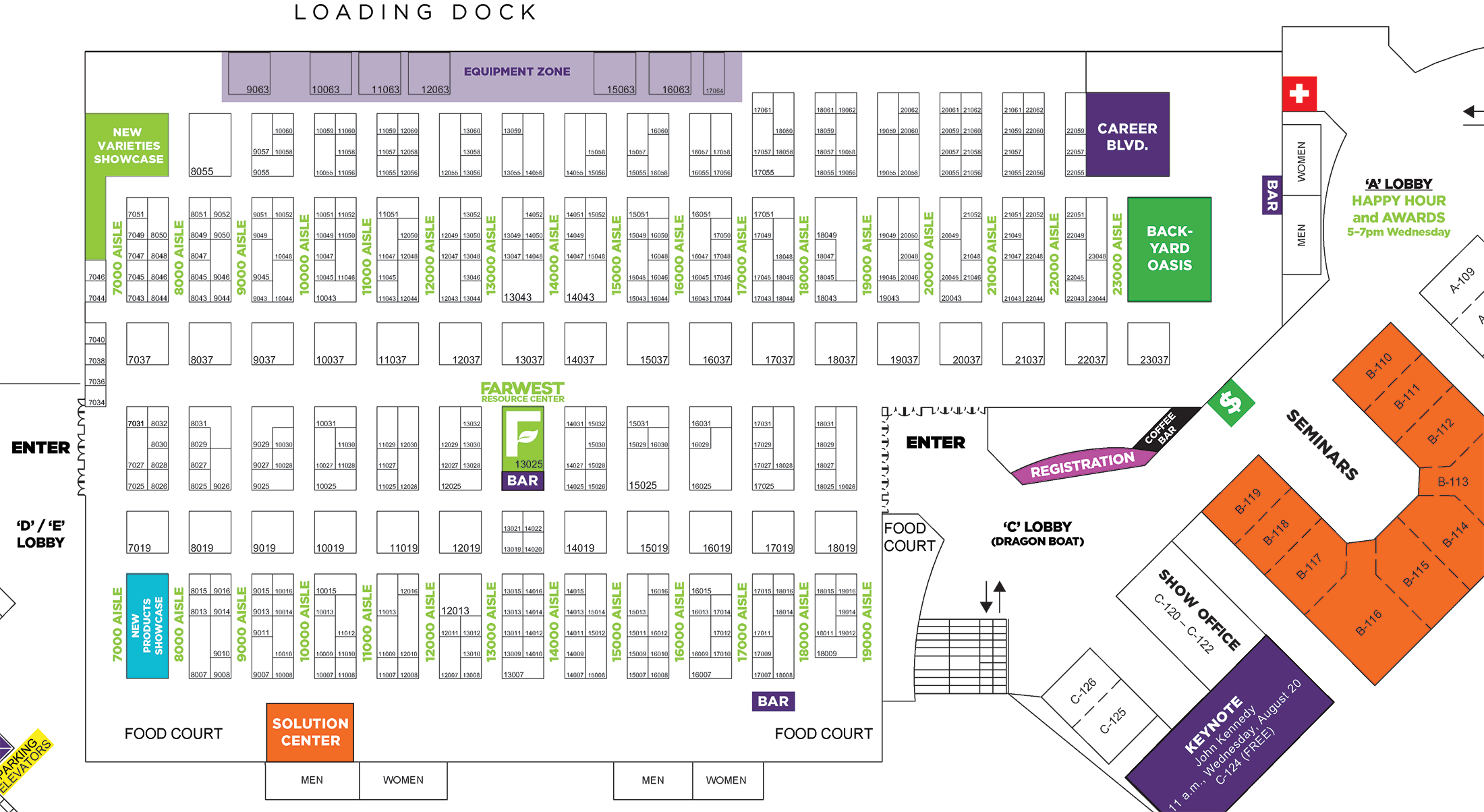 2025 Farwest Show Floor Plan